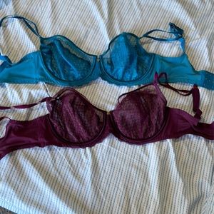 Set of 2 Cacique underwire bras